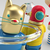 Mi Proyecto del curso: Diseño de personajes en Cinema 4D: del boceto a la impresión 3D. Projekt z dziedziny 3D użytkownika Daniel Gabela - 23.04.2016