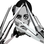 Edward scissor hands Fan art . % Lilia Piloña-Lainez tarafından hazırlanan Geleneksel illüstras, Ve on projesi - 04.18.2016