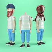 Mi Proyecto del curso: Diseño de personajes en Cinema 4D: del boceto a la impresión 3D. 3D, and Design project by Nerea Ramirez - 04.20.2016