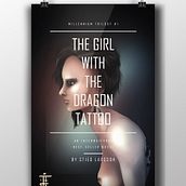 The Girl with the Dragon Tatto. Graphic Design, and Traditional illustration project by Javier Alamo Carmona - 04.24.2016