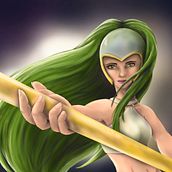 Superheroína. Un proyecto de Bellas Artes, Diseño de personajes, Ilustración tradicional y Pintura de Olga - 27.04.2016