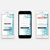 Login Mobile. Web Development, Design, Web Design, and UX / UI project by Nuria Zapater - 02.02.2016