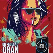 ILUSRACION LUCKY STRIKE!. Br, ing, Identit, Design, Graphic Design, and Traditional illustration project by Agust_n_Garc_a - 08.09.2016