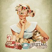 The 40´s women. Un proyecto de Collage, Diseño y Fotografía de María Mora García - 03.05.2016