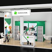 Stand 3D. 3D, Animation, Architecture, Br, ing, Identit, Set Design & Infographics project by Toni L. - 05.10.2016