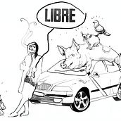 "La perrina y yo", Espasa es Poesía. Design editorial e Ilustração tradicional projeto de Aleka Ilustración - 12.05.2016
