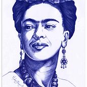 Frida Kahlo. Traditional illustration project by Madame Bizarre - 05.16.2016
