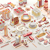 Bogotá Lovers. Een project van 3D, Animatie,  Art direction y Traditionele illustratie van Daniel Cantor - 25.07.2017