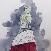 Skull. Comic, Character Design, Traditional illustration, and Painting project by Pep Puertas Vidal - 05.23.2016
