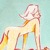 Los pequeños cuerpos.. Traditional illustration project by Alejandro Llamas - 04.30.2016