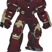 Hulkbuster Vectores. Design, Character Design, Graphic Design, and Traditional illustration project by Pau Jordi Alsina - 05.25.2016