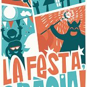 CARTEL FESTA MAJOR DE GRÀCIA 2016 - Con este cartel he ganado el concurso de carteles de la Festa Major de Gràcia. La . Graphic Design, and Traditional illustration project by Mister Andreu - 05.30.2016