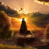 Matte Painting. Photograph, Traditional illustration, L, and scape Architecture project by Luis Molpeceres - 05.27.2016