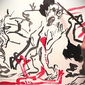 Tragèdia al Call. Tàrrega 1348. Traditional illustration project by Jaume Ribalta Batalla - 05.29.2016