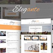 Elegante - Clean & Elegant Blog Theme. Design, Web Design, and Web Development project by Next Level Themes - 05.30.2016