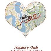 Invitación de boda. Originalidad y romanticismo en 1. Ein Projekt aus dem Bereich Traditionelle Illustration und Grafikdesign von Bárbara Anne Beard Cenis - 30.05.2016