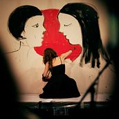 Live-painting Cabaret Rotante 2014_ Matadero Madrid. Fine Arts project by Anna Lisa Miele - 06.05.2016