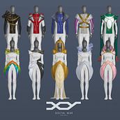 XY Digital Wear. Character Design, Costume Design, Film, Film, Video, TV, and Traditional illustration project by Parodi Paradise - 06.06.2016