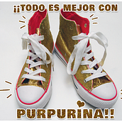 'Zapatillas purpurineadas' -Tutorial-. Un projet de Artisanat , et Création de costumes de Lu Mellé - 08.06.2014