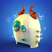 Mi Proyecto del curso: Diseño de personajes en Cinema 4D: Little Monster. 3D, Animation, To, Design, Character Design, and Motion Graphics project by Jonathan Martínez - 06.08.2016