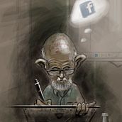 Ramón Teja, Teacher & Friend  Ein Projekt aus dem Bereich Bildende Künste, Design, Beleuchtungsdesign, Design von Figuren, Traditionelle Illustration und Malerei von BORCH - 09.06.2016