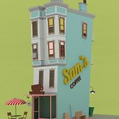 Sam's coffee. 3D, and Design project by Aceysele Castellano - 06.15.2016