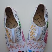 Zapatillas bordadas. Arts, and Crafts project by mongonfe - 06.19.2016