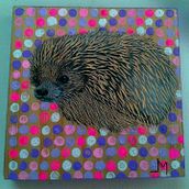 Erizo. Un proyecto de Pintura de Jade Macías - 20.06.2016