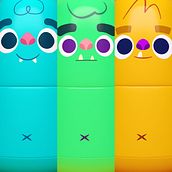 Monstruos . 3D, Character Design, and Traditional illustration project by Adriana Camargo Niño - 06.20.2016