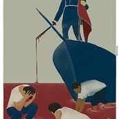 Cartel Mes del Mar Chile. Graphic Design, and Traditional illustration project by Eduardo LeBlanc - 06.22.2016