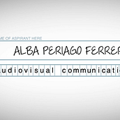 CV-MOTION GRAPHICS. Motion Graphics project by Alba Periago - 07.11.2016