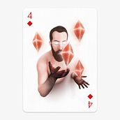 4 de diamantes. Traditional illustration, and Design project by Pelayo Rodríguez - 07.12.2016