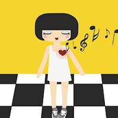 loveMusic. Un proyecto de Diseño, Ilustración tradicional y Música de Sara Arias - 18.07.2016