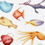 Acuáticos.. Un proyecto de Ilustración tradicional de Nat Wierzbicki - 18.07.2016