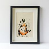 Fox. Fine Arts, Design, and Screen Printing project by Noelia Tramullas Fernandez - 07.20.2016