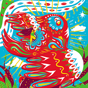 El Pájaro - Lotería Capiusera Collective. Design, Design de personagens e Ilustração tradicional projeto de Luis Pinto - 04.05.2016