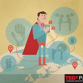 INFOGRAPHICS: SUNSCIOUS TEDX PADOVA. Traditional illustration & Infographics project by pereney - 01.26.2016