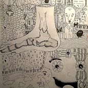 The foot world. Een project van  Art direction, Ontwerp van personages, Collage,  Ontwerp, Grafisch ontwerp, Traditionele illustratie, Schilderij y  Urban art van Dani Sanguineti - 26.07.2016