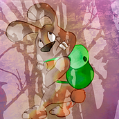 Rabbit in the woods Ein Projekt aus dem Bereich Design und Traditionelle Illustration von Elizabeth Ranchal Montes - 06.11.2015