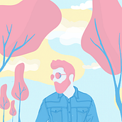 Vectorial Day. Traditional illustration, Street Art, Fine Arts, Br, ing, Identit, Film, Comic, Art Direction, Design, Interactive Design, Sculpture, Photograph, Infographics, Multimedia, Music, Naming, Packaging, L, scape Architecture, and Painting project by Daniel Crespo de Torres - 02.09.2016