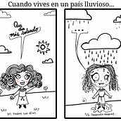 Vivir en un país lluvioso... #araviles. Un proyecto de Ilustración tradicional de Araviles Araviles - 09.08.2016