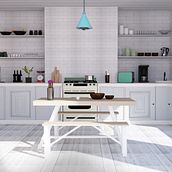 Architecture & Interior design - Kitchen. 3D, Architecture, Interior Architecture, Art Direction, Design, Lighting Design, Interior Design, Furniture Design, Making, Sculpture, Traditional illustration, Motion Graphics, Photograph, and Post-production project by Sara G.F. Muriel - 08.14.2016