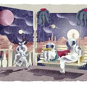 Interplanetary Lives. Projekt z dziedziny Projektowanie postaci, Trad, c i jna ilustracja użytkownika Javier Peciña - 17.08.2016