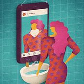 Vanidad en las redes. Un progetto di Direzione artistica, Graphic design e Illustrazione tradizionale di David van der Veen - 19.08.2016