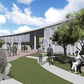 "Escuela de artes Escénicas para barrio San Martín" (Primera aproximacion) - UNC/FAUD. Arquitetura, Artes plásticas, e Educação projeto de Gabriel Garcia - 24.08.2016