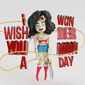 Wonder Monday. 3D, Design, Ilustração tradicional, Comic, Design de personagens, Design gráfico, e Tipografia projeto de Mariano Ruiz - 29.08.2016