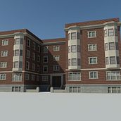 Edificio creado en 3D Max. 3D, and Architecture project by Susana Costoya - 03.15.2016