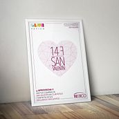 Diseño gráfico - Cartel publicitario "San Valentín". Een project van Grafisch ontwerp van Oliver Martín - 30.08.2016
