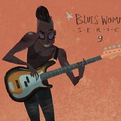 Blues Wo/Man Sèries.. Traditional illustration project by Andrés Arcos Corretjé - 09.01.2016