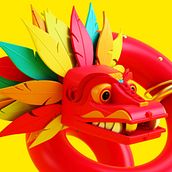 Quetzalcōātl. 3D project by Jorge Fernández Linares - 09.02.2016